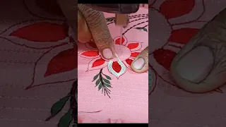 zigzag sewing embroidery machine flower design #youtubeshorts #anchor #shorts #viral