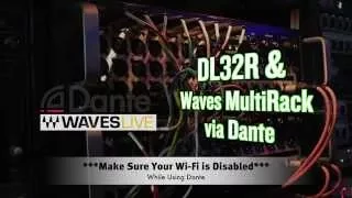 Mackie DL32R - Waves MultiRack via Dante