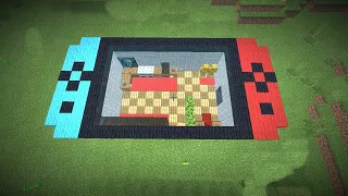 Tutorial: Como construir uma casa subterrânea em formato de Nintendo Switch - Minecraft