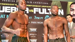 Figueroa vs. Fulton undercard weigh in (w/ bonus Brandon's sister)