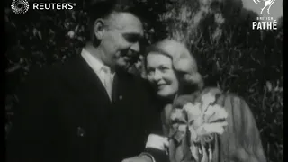 Clark Gable and Sylvia Ashley marry (1950)