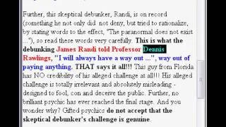Pseudoskeptics Randi Challenge exposed as fraud by Supreme Court Lawyer