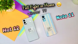 Infinix Hot 12 Vs Infinix Note 11 ⚡️Full Comparison, Speed Test & Camera Test In Depth [Hindi/Urdu]