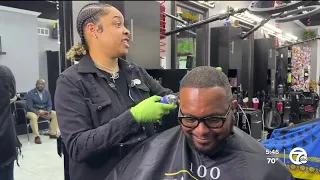 Free haircuts for homeless lifting spirits at COTS Peggy's Place