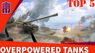 TOP 5 - OVERPOWERED TANKS in wot blitz | V2