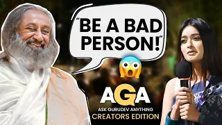 Be Bad To A Bad Person?! How To Drop The Ego?  | Content Creators Ask Gurudev Anything