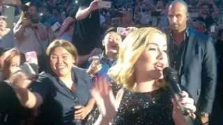 Adele - FANTASTIC CLOSE UP WALK PAST! in Verona Arena Italy - 'Hello' Entrance 28th May 2016