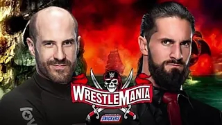 WWE WrestleMania 37 Seth Rollins vs Cesaro full match highlights