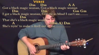 Black Magic Woman - Guitar Cover Lesson in Dm with Chords/Lyrics