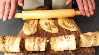 Do you have a rolling pin at home? Nobody knows this recipe. There is no eggplant tastier.