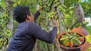 COLHENDO BIRIBIRI/BILIMBI PARA PREPARAR UMA TRADICIONAL RECEITA DE PEIXE