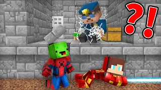 Mikey and JJ Escape From SUPERHERO PRISON in Minecraft - Maizen Challenge
