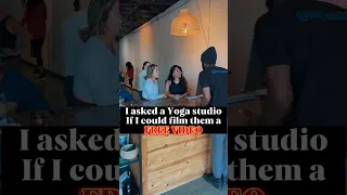 I asked a Yoga Studio if I could film them a free video! #shorts