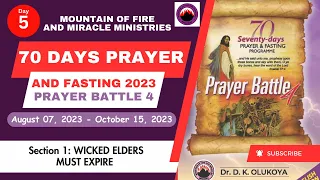 MFM 2023 70 DAYS PRAYER AND FASTING DAY 5 || DR D.K OLUKOYA