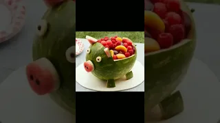 Top 5 || Fruit Cutting Design|| Cucumber Carving #video #shorts