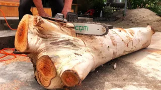 Ingenious Woodworking Techniques // Unique Wood Processing Idea For Making Dining Oval Table