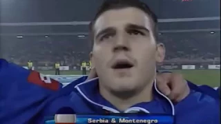 HEJ SLOVENI ANTHEM SERBIA AND MONTENEGRO VS CROATIA U21 HIMNA SRBIJA I CRNA GORA VS HRVATSKA 2005