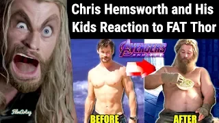 Avengers: Endgame - Chris Hemsworth and His Kids Reaction to FAT Thor