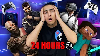 Playing Game’s For 24 Hours