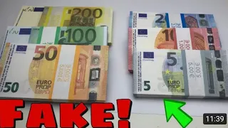 7400€ Falschgeld von Wish fast wie echtes Geld 💰💶💸💵