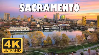 Sacramento, California , USA 🇺🇸 | 4K Drone Footage