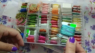 3. Моя организация и хранение ниток мулине 47.My organization and storage of floss threads