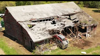 Removing part of a barn