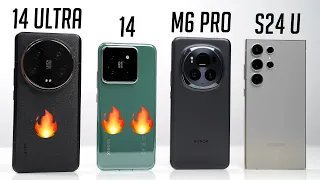 Xiaomi 14 Ultra vs 14 vs Honor Magic 6 Pro vs Samsung Galaxy S24 Ultra - Benchmark | SwagTab