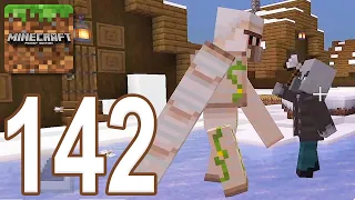 Minecraft: Bedrock Edition - Gameplay Walkthrough Part 142 - Raid: Golem vs Pillager (iOS, Android)