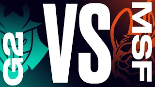 G2 vs. MSF - Неделя 3 День 1 | LEC Весенний сплит | G2 Esports vs. Misfits Gaming (2022)