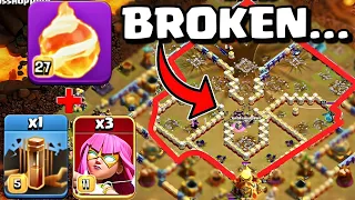 MAXED FIREBALL Equipment + SARCH Blimp is NOT FAIR | New Super Dragon Event in Clash of Clans