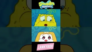 CORRUPTED LANKYBOX vs. SPONGEBOB! 😂 (HILARIOUS SPLIT-SCREEN ANIMATION AND MORE!) #shorts