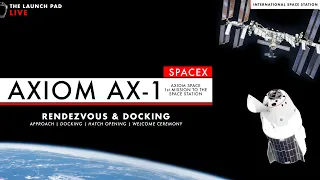 Ax-1 Final Approach + Docking + Welcome Ceremony #AX1 #SpaceX