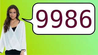 How to say '9986' in French?