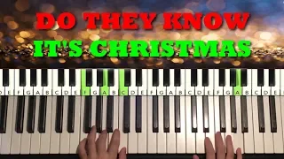 Do they Know it's Christmas (Piano Tutorial Lesson)