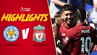 Highlights: Leicester City 1-2 Liverpool | Mane and Firmino make it four out of four