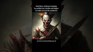 Horror Story written by artificial intelligence. The Killer Clown #scary #shorts #ai