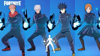 All Jujutsu Kaisen Skins DOING Fortnite Emotes