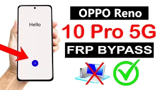 OPPO Reno 10 Pro 5G  Google Account Bypass ANDROID 13 ✅ (without pc) - 100% Working