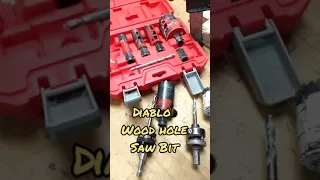 Tool Tips Using Diablo Wood Hole Saw Bit TikTok #lifehacks #tooltips