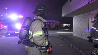 Ladder arriving to minor structure fire | Tulsa, OK