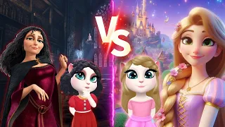 My Talking Angela // Rapunzel VS Mother Gothel // RAPUNZEL || Disney