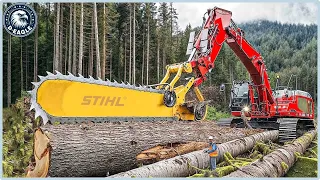 155 BIGGEST Fastest Chainsaw Machines Cutting Tree At Another Level | Best Of The Week