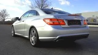 Mercedes E 500 Coupe - BURNOUT ? Revving Sound Exhaust C 207 AMG Styling V8