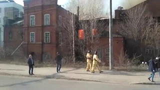 Пожар в Казани на Тукая 113 (площадь Вахитова) - 12.04.2017