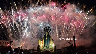 (PALERMO) SPETTACOLO PIROTECNICO IN ONORE DI MARIA SS. DEL LUME AL NOVIZIATO (4K) 30/07/2023