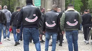 300 Hells Angels bei Beerdigung auf Bonner Nordfriedhof am 26.04.19