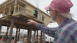 Signs of progress in Grand Isle after Hurricane Ida damage