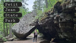 Hiking the Creek Trail and Canyon Trail at Petit Jean State Park in Arkansas