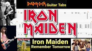 Remember Tomorrow - Iron Maiden - Guitar + Bass TABS Lesson